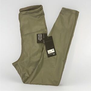 90 Degree by Reflex Womens Faux Leather Fleece Legging Size XS Hi Rise Ankle NWT